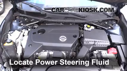 2014 Nissan Altima S 2.5L 4 Cyl. Power Steering Fluid Check Fluid Level